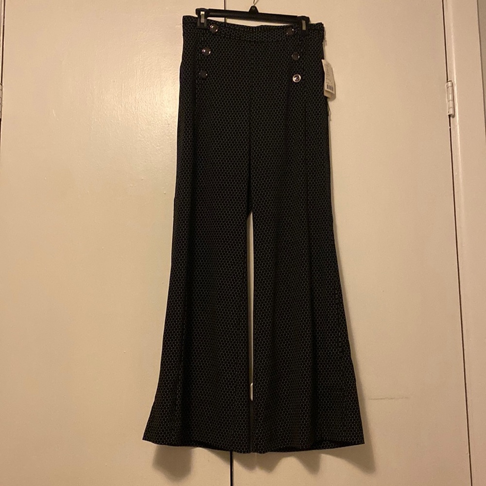 Black Anthropology Wide Leg Trousers